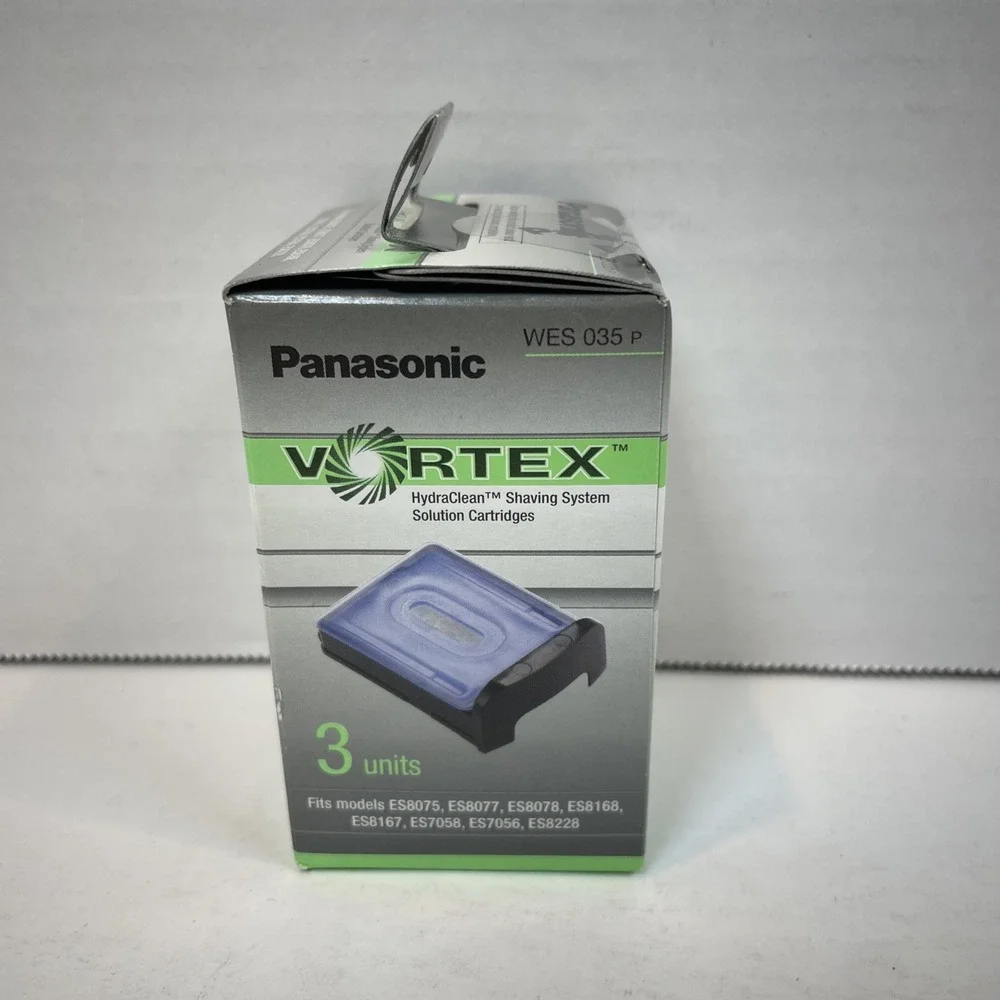 Panasonic Shaving Solution Cartridges Men 3ct Blue Vortex HydraClean WES 035 P